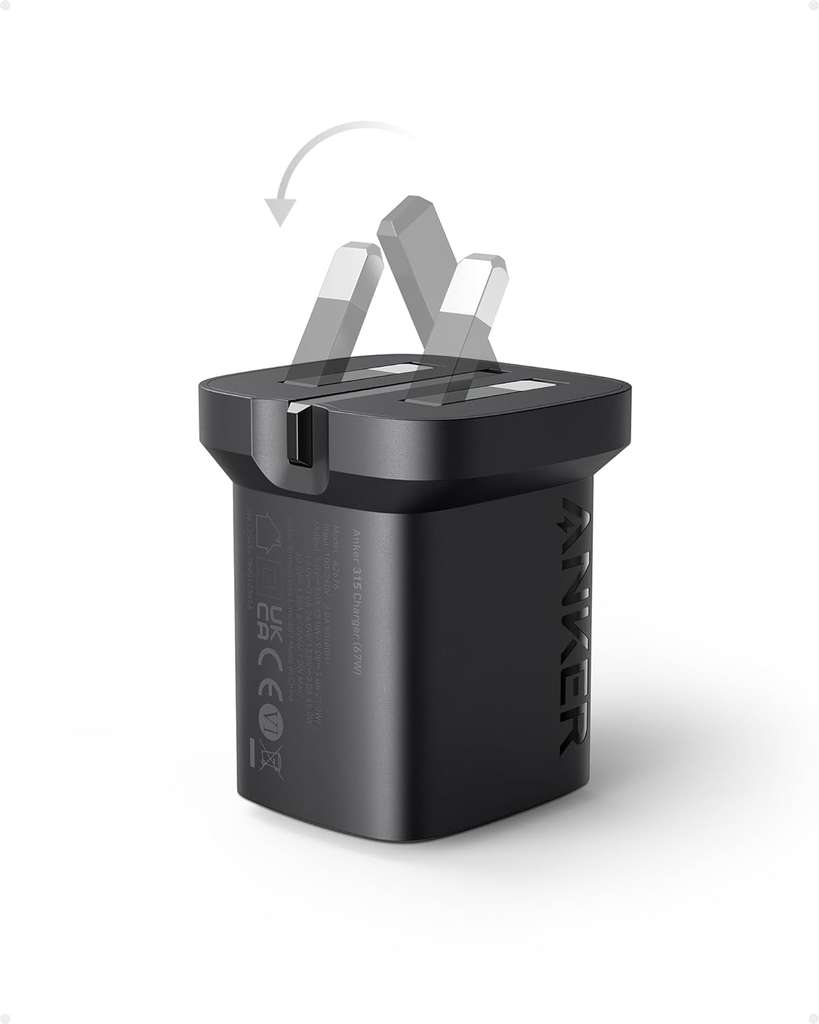 USB C Plug, Anker 67W USB C Charger W/voucher, Sold By AnkerDirect UK | FBA